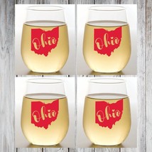 Closeout-Set of 4 Plastic Unbreakable 16 oz Stemless Wine Glasses. Made ... - £13.72 GBP