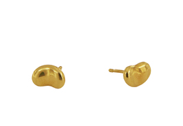 Tiffany &amp; Co Elsa Perretti Bean Yellow Gold Earrings - £533.16 GBP