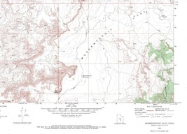 Mussentuchit Flat Quadrangle Utah 1968 USGS Topo Map 7.5 Minute Topographic - £18.76 GBP