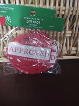 Christmas Party Gift Tags 12 Count Santa Approved Guaranteed - $15.72