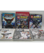LOT of 6 PS3 Games - Batman 2 & 3, Ratchet & Clank Future, MLB 2K9, MLB Show 07 - $13.64