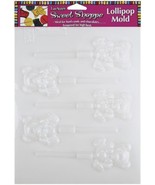 Sweet Shoppe Candy Molds-Teddy Bear Lollipop 5 Cavity - $8.02
