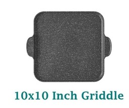 Pioneer Woman ~ Charcoal Speckle ~ Square 10&quot; Griddle ~ Nonstick ~ Cast ... - $40.00