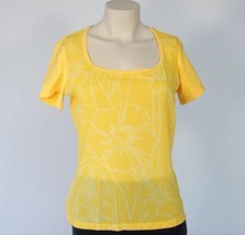 Nike Dri-Fit Yellow Sheer Top Athletic Yoga Shirt Womans Large L NWT $45 - £20.76 GBP