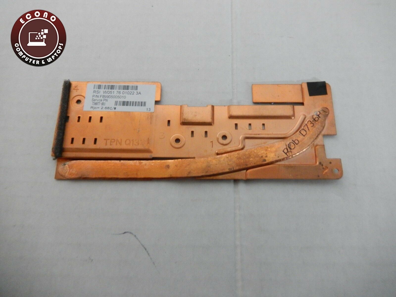 HP Split X2 Genuine CPU Cooling Heatsink 734977-001 - $3.96