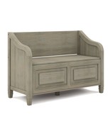 Connaught Distressed Grey Entryway Storage Bench - $406.99