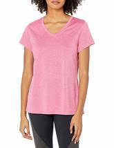 Hanes womens Sport Heathered Performance V-neck Tee Shirt, Granite Heather, Medi - $12.62