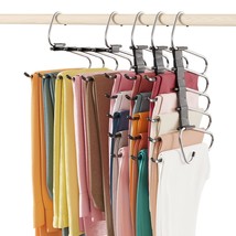 4 Pack Pants Hangers Space Saving, Upgraded Anti-Slip Design, Multi Purp... - $43.99