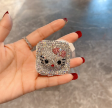 Cartoon cat drill tape measure, bling full crystal accessories,  clutch pendant - $34.00