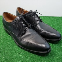 Cole Haan Men&#39;s Size 12 Warren Apron Toe Leather Oxfords Shoes Black C20159 - $32.33