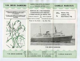 V M Sieur Damours &amp; Camille Marcoux Brochure 1975 Matane Godbout Bale Co... - $21.78