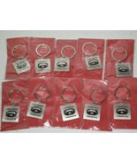 10pc lot New Toyota trucks square silver &amp; black metal keychains key rings - $475.91 MXN