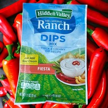Hidden Valley Dips Mix Fiesta Ranch Thick and Creamy 1.1 Oz Packet - £4.57 GBP