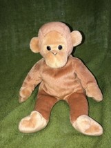 TY Beanie Baby &quot;Bongo&quot; the Monkey 1995 P.E. Pellets Tan Tail - £7.64 GBP