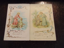 Lot of 2 Antique Catholic Holy Cards Printed in Switzerland - £3.97 GBP