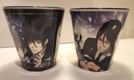 BOOK OF CIRCUS Drinking Glasses Anime Set of 2 Plastic Cups NEW 3 1/2&quot; Tall - £23.65 GBP