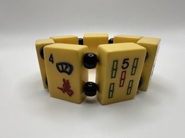 Vintage Bakelite Mahjong Tile Bracelet 8” X 3.1cm - £95.96 GBP