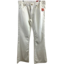 V Cristina Womens Jeans White Mid Rise Stretch 5-Pocket Denim 30x32 6 New - £11.39 GBP