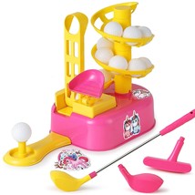 Girl Golf Toys Set For 3 4 Year Olds, Toddler Outdoor Sport Gift, Kids P... - £40.57 GBP