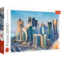 2000 Piece Jigsaw Puzzles, Doha, Qatar, City Skyline, Persian Gulf, Middle East, - $27.99