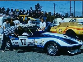 Corvette GT Race Cars 1975 Kodachrome 35mm Slide Car39 - £12.08 GBP