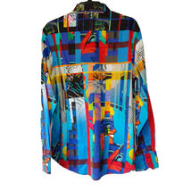 Robert Graham " Blindfold " Colorful Long Sleeve -  Size Medium NWTS image 2