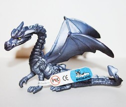 Blue Gray Winged Dragon Plastic PVC Figure 2006 Bullyland NEW UNUSED wit... - $9.74