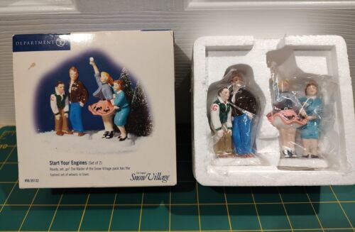 Primary image for Department 56 Original Snow Village Start Your Engines 2 Piece Accessory #55132