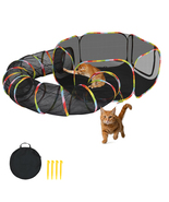 Outside House for Indoor Cats Include Portable Tent, Circle Cat Playpen ... - $55.00