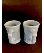 DCC USA Medium Blue Ceramic Coffee Mugs - Restaurant Ware ~  Set of 2 - $14.84