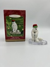 Hallmark Keepsake Ornament 2000 GS Golfer Supreme Polar Bear Christmas Ornament - £7.39 GBP