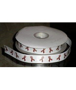 Brown Cancer Awareness Illness Awareness Grosgrain Ribbon  - €8,53 EUR