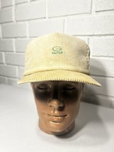 Vintage Corduroy Snapback Hat G Paper Made In USA - £22.49 GBP