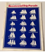 1976 Souvenir Program Bicentennial Ship Parade Vintage Boston MA Sailing - $11.87