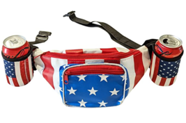 USA Merica Beverage Belt Fanny Pack Holster All American Classic Costume 4th of - £11.19 GBP