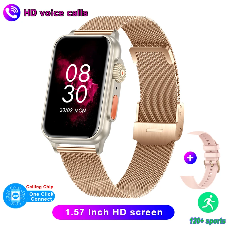 Smartwatch Men Women 157Inch HD Screen Health Monitoring Fitness Tracker Voice A - £32.89 GBP