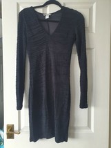 Bodycon size 8 pencil dress long sleeve v neck H&amp;m pencil wiggle dress - £5.84 GBP