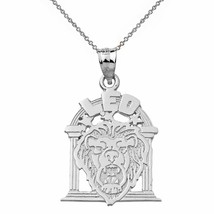 .925 Sterling Silver Zodiac Astrological Sign Leo Pendant Necklace - £31.39 GBP+