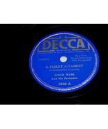 Chick Webb A Tisket A Tasket Liza 78 Rpm Record Decca 1840 VG+/VG++ - €21,62 EUR