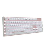 Qsenn ARES-Q150 Korean English Keyboard Blue Switch USB Wired LED Crysta... - $101.52