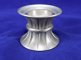 VINTAGE 1993 CERAMARTE CANDLE STICK HOLDER BRUSHED SILVER 1 1/2&quot; T Made ... - $128.98 MXN
