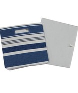 Better Homes &amp; Garden™ ~ Indigo Hearth Stripe ~ 12.75&quot; ~ Fabric Storage ... - $32.73