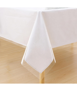 Smiry Rectangle Clear Table Cloth 60X84 Inch, Waterproof Wipeable Vinyl ... - £10.87 GBP