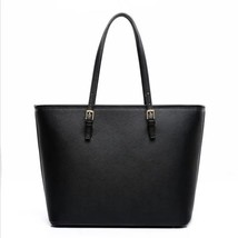 Bag  Fashion Women Leather Handbag Brief  Bags Black White Large Capacity  Handb - £123.42 GBP