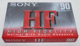 Sony HF 90 Minute Blank Audio Cassette Tape High Fidelity -  New Sealed - £5.64 GBP