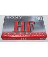 Sony HF 90 Minute Blank Audio Cassette Tape High Fidelity -  New Sealed - $9.70 CAD