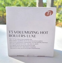 T3 Volumizing Hot Rollers Luxe Premium Velvet Hair Curler Set 1.75&quot; - 2 Pack New - £15.81 GBP