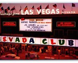 Nevada Club Casino Las Vegas Nevada NV UNP Chrome Postcard R8 - $5.89