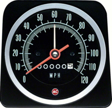 OER 120 MPH Speedometer With Speed Warning For 1969 Chevrolet Camaro - £196.89 GBP