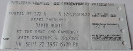 David Bowie 1987 Ticket Stub Atlanta Georgia Omni Coliseum Glass Spider Tour Cpi - £11.78 GBP